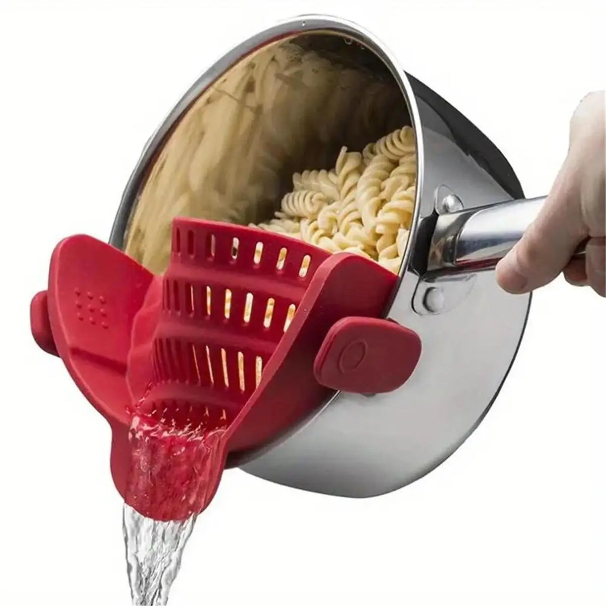 Adjustable Clip-On Pot Strainer - Perfect for Pots, Pans, and Bowls!