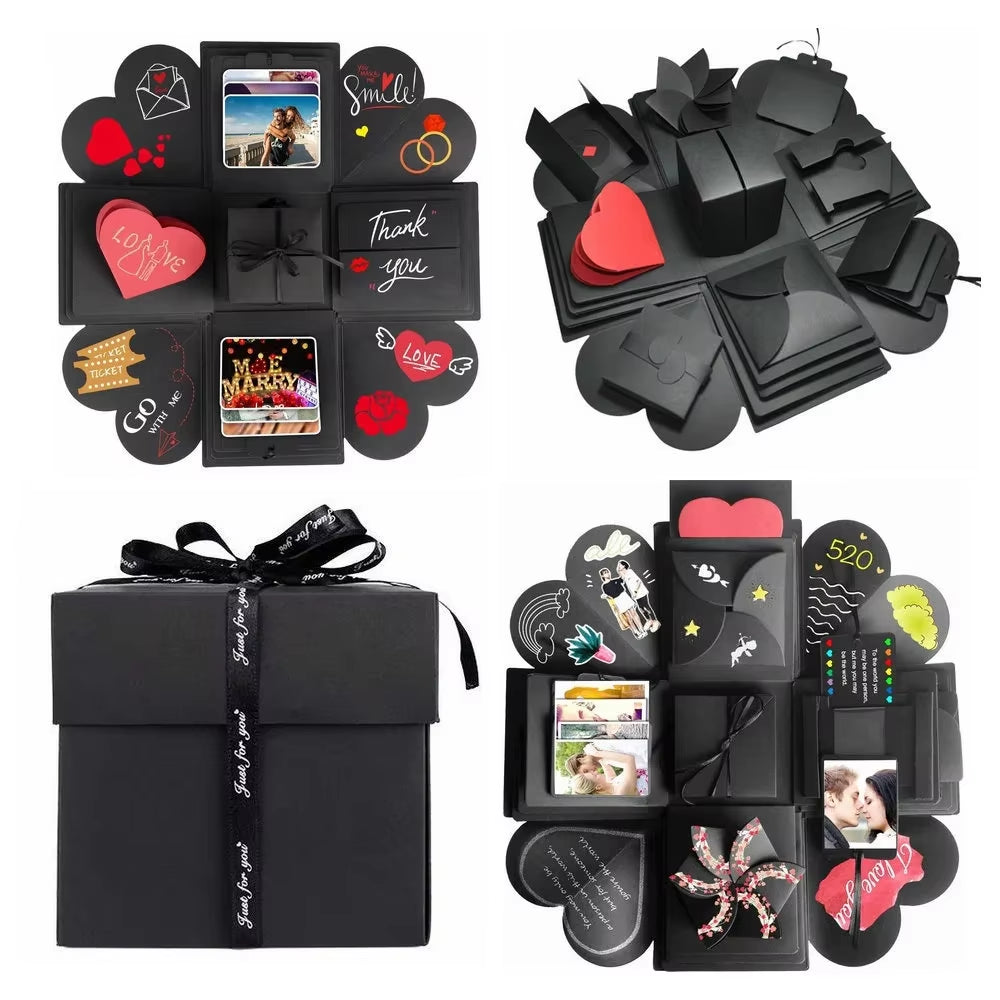 Create Lasting Memories with Our DIY Explosion Photo Album Gift Box – Perfect for Valentine's Day Surprises!