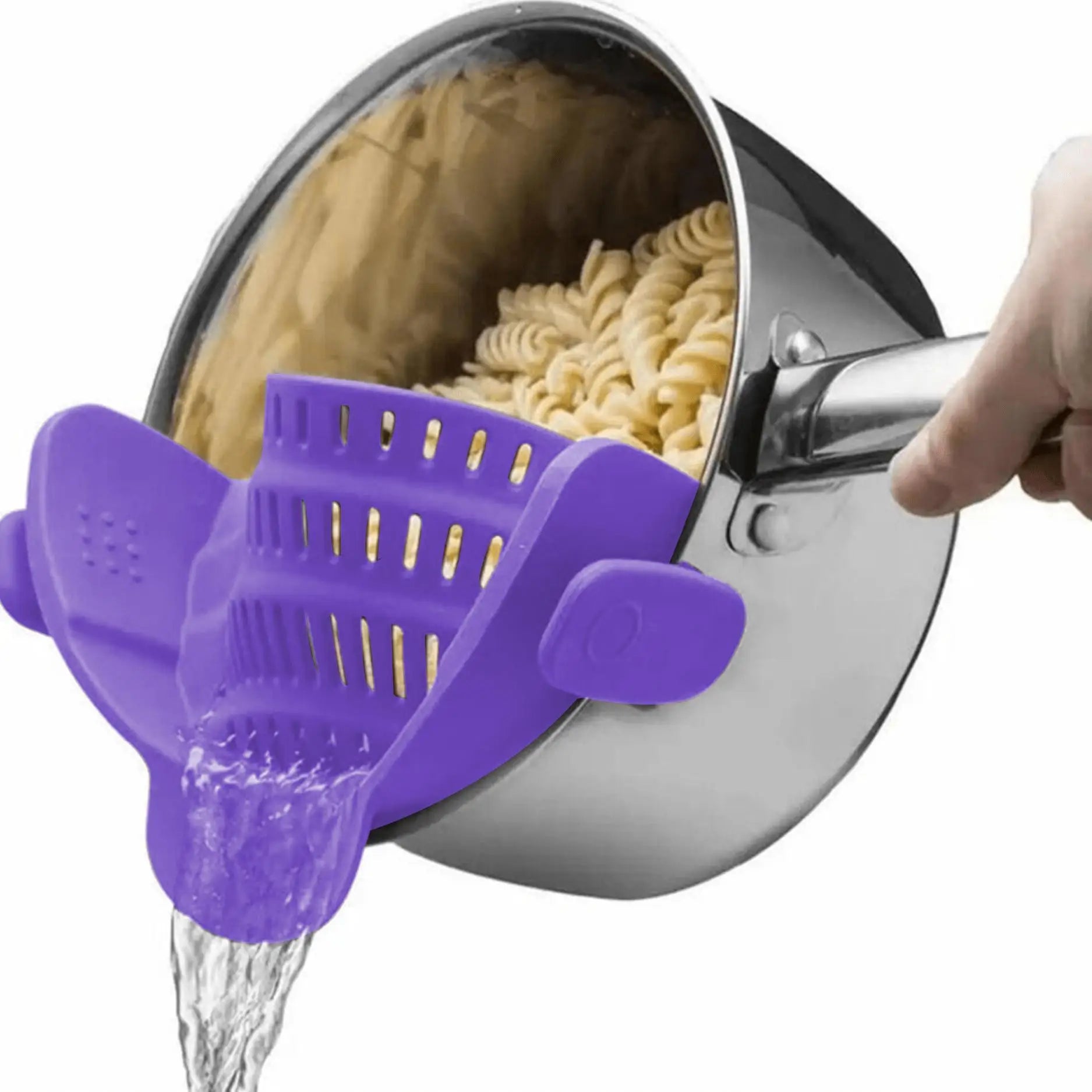Adjustable Clip-On Pot Strainer - Perfect for Pots, Pans, and Bowls!