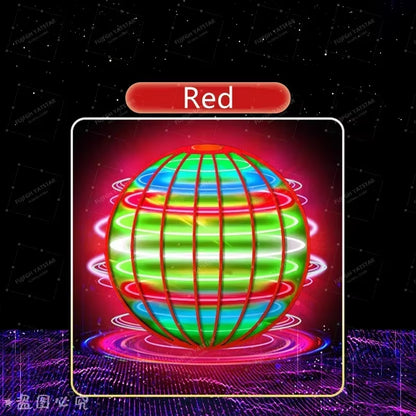 Hand-Controlled LED Flying Ball - 360° Rotating Cosmic Globe for Kids - Perfect Indoor & Outdoor Toy