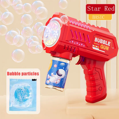 Ultimate Automatic Bubble Gun Rocket Machine - The Perfect Outdoor Bubble Blower for Kids Aged 3-6!