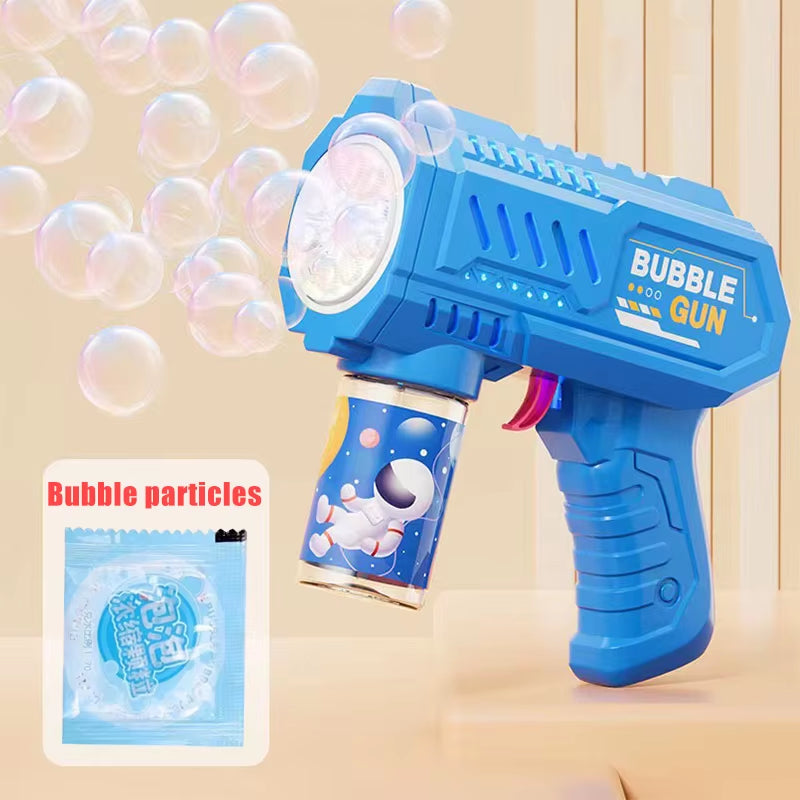 Ultimate Automatic Bubble Gun Rocket Machine - The Perfect Outdoor Bubble Blower for Kids Aged 3-6!