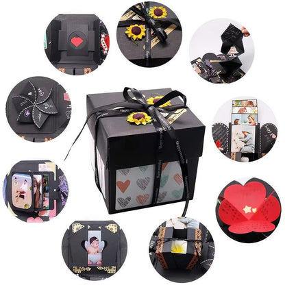Create Lasting Memories with Our DIY Explosion Photo Album Gift Box – Perfect for Valentine's Day Surprises!
