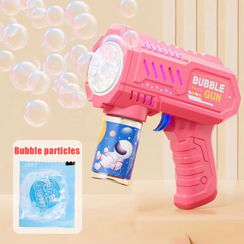 Ultimate Automatic Bubble Gun Rocket Machine - The Perfect Outdoor Bubble Blower for Kids Aged 3-6!