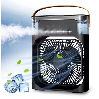 Versatile 3-in-1 USB Air Cooler Fan with LED Night Light - Your Ultimate Portable Cooling Solution
