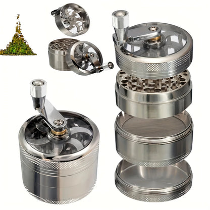 Premium Nut and Spice Grinder for Nutmeg, Ginger, Rock Salt, and Peppercorn - Handheld Crusher Tool