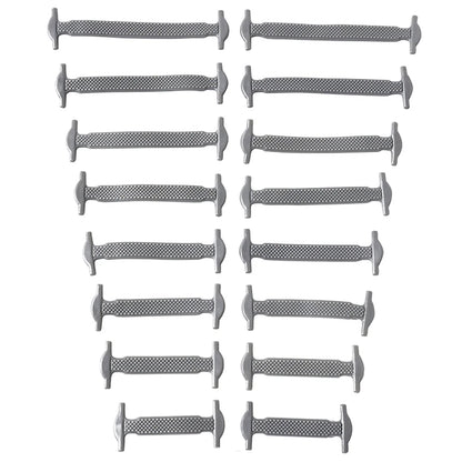 16 Pcs No Tie Silicone Shoelaces - 12 Color Elastic Lazy Laces for Easy Comfort