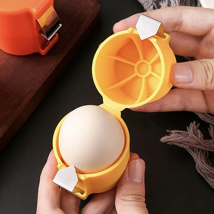 3-Piece Stainless Steel Eggshell Separator Set - Effortless Yolk Splitting & Quick Peeling, Durable Kitchen Essential with Comfortable Grip