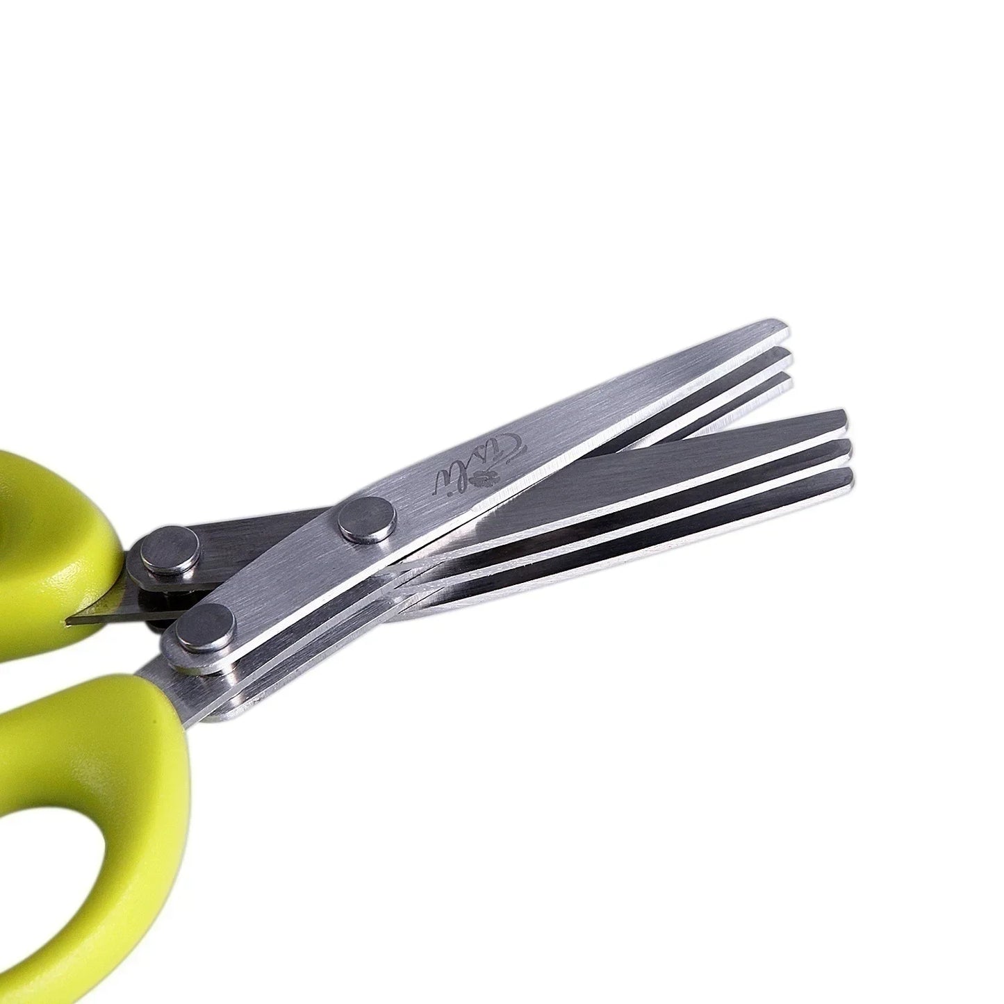 Versatile Stainless Steel Kitchen Scissors - 3/5 Layer Pepper & Scallion Cutter for Effortless Cooking!