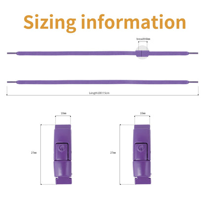 Revolutionary No Tie Elastic Shoelaces - Easy Press Lock Design for Kids & Adults - 8MM Widened Flat Laces for Sneakers