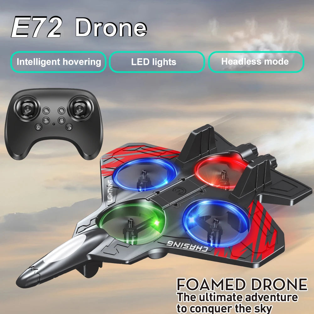 Elevate Your Playtime with the E72 Stunt Drone - 360° Flips & LED Lights for Thrilling Adventures!