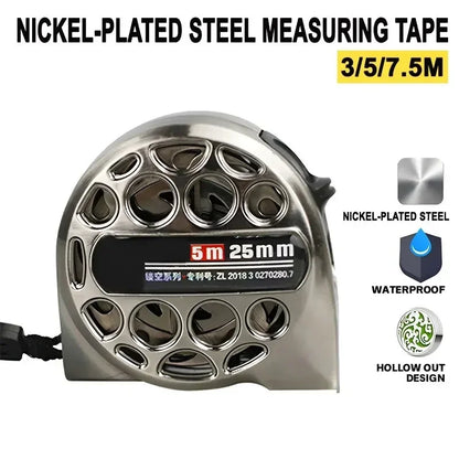 Elevate Your Craft with the Premium Stainless Steel Metric Tape Measure - Durable 3/5/7.5M Retractable Ruler for All Your Woodworking Needs
