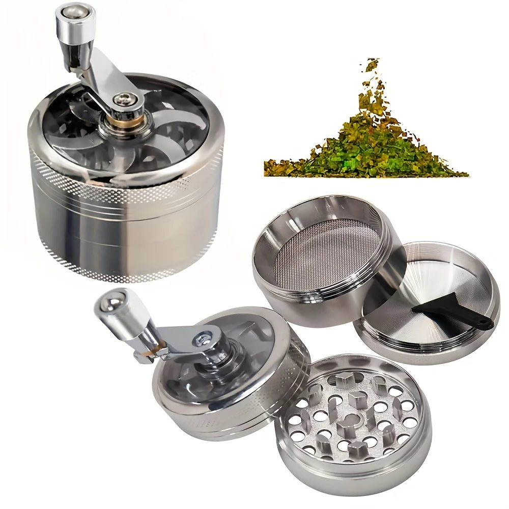 Premium Nut and Spice Grinder for Nutmeg, Ginger, Rock Salt, and Peppercorn - Handheld Crusher Tool