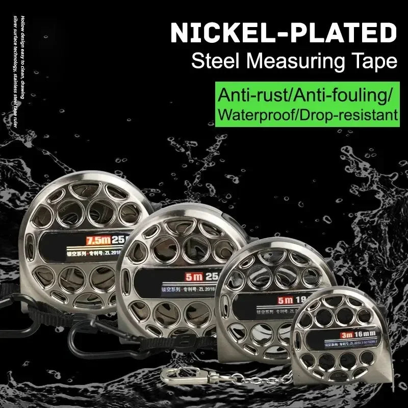 Elevate Your Craft with the Premium Stainless Steel Metric Tape Measure - Durable 3/5/7.5M Retractable Ruler for All Your Woodworking Needs