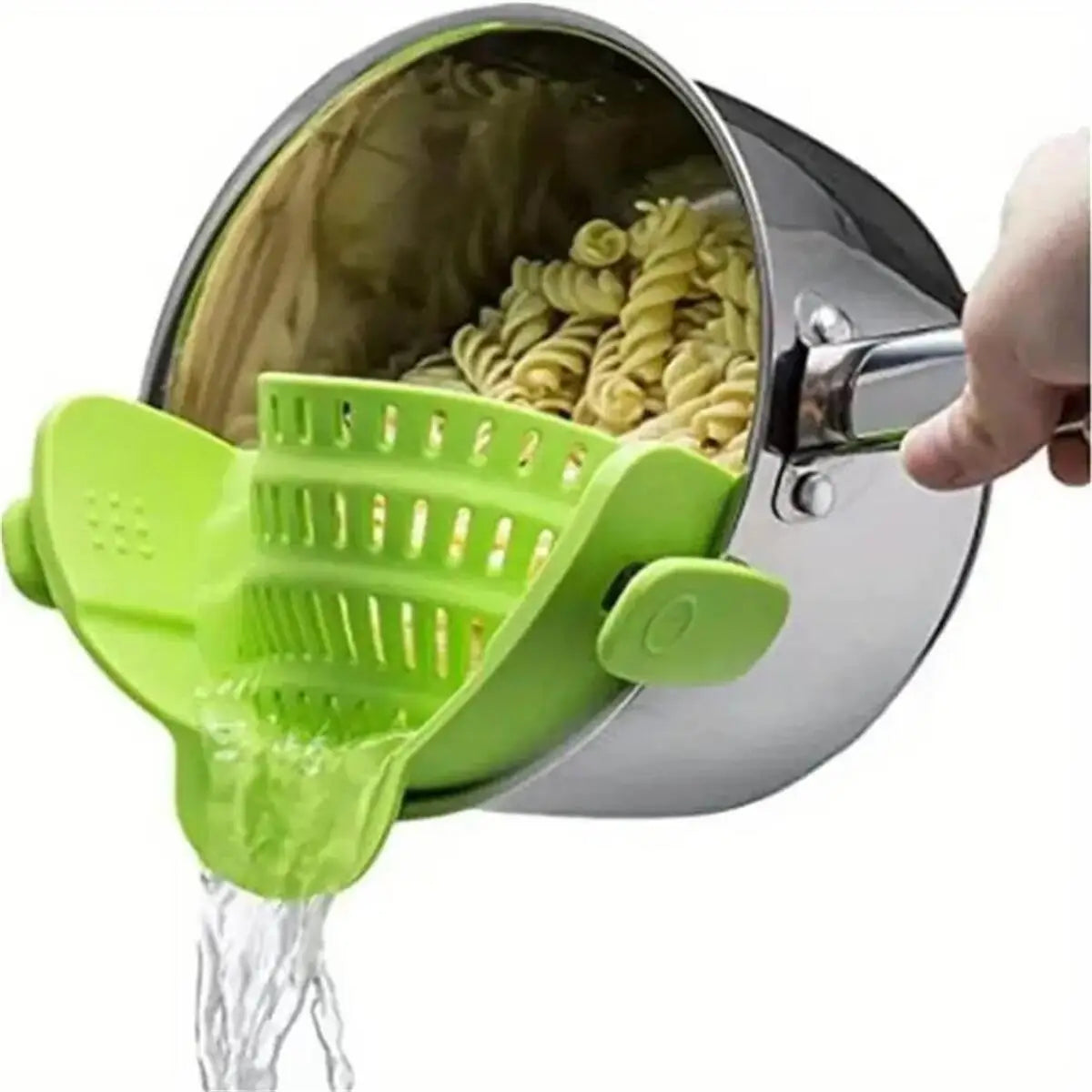 Adjustable Clip-On Pot Strainer - Perfect for Pots, Pans, and Bowls!