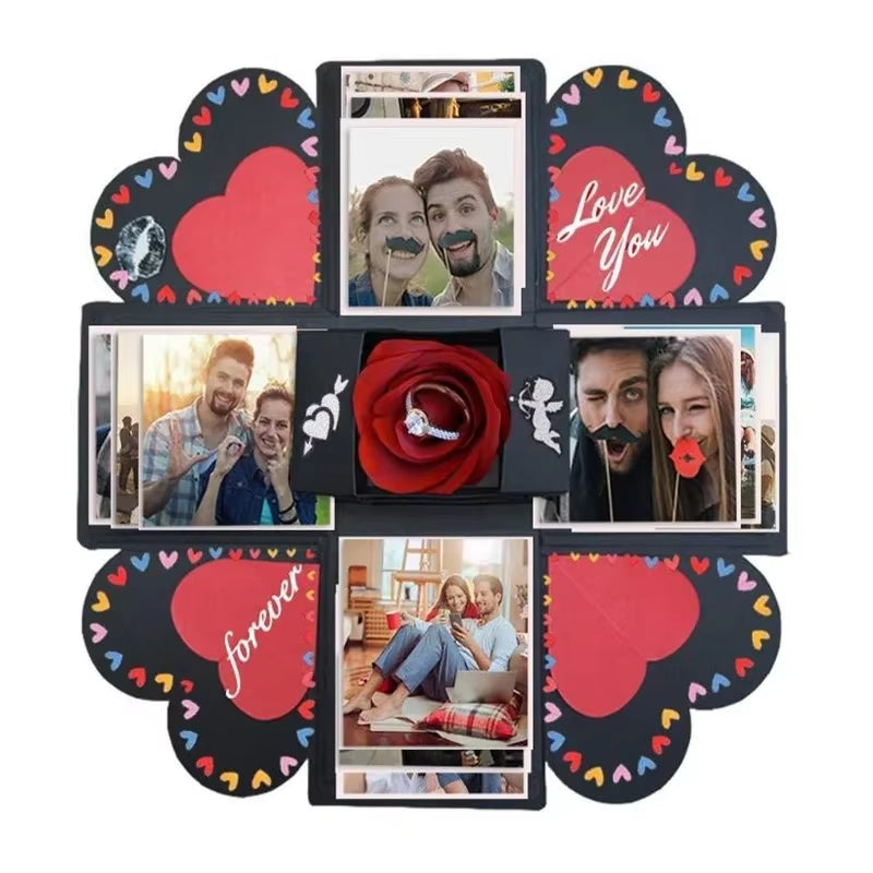 Create Lasting Memories with Our DIY Explosion Photo Album Gift Box – Perfect for Valentine's Day Surprises!