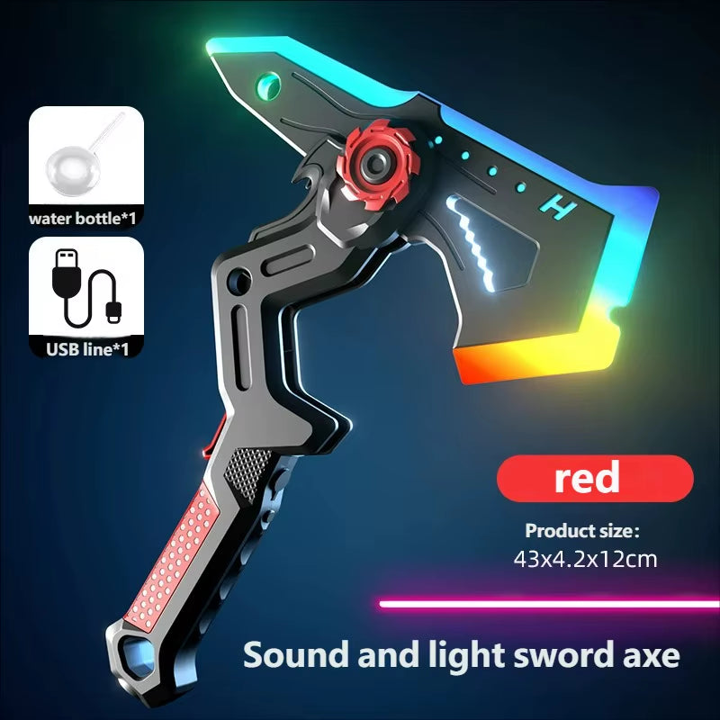 Light-Up Sword & Axe Set - Dazzling Multi-Color Cosplay Toys for All Ages - Perfect for Parties and Adventures!