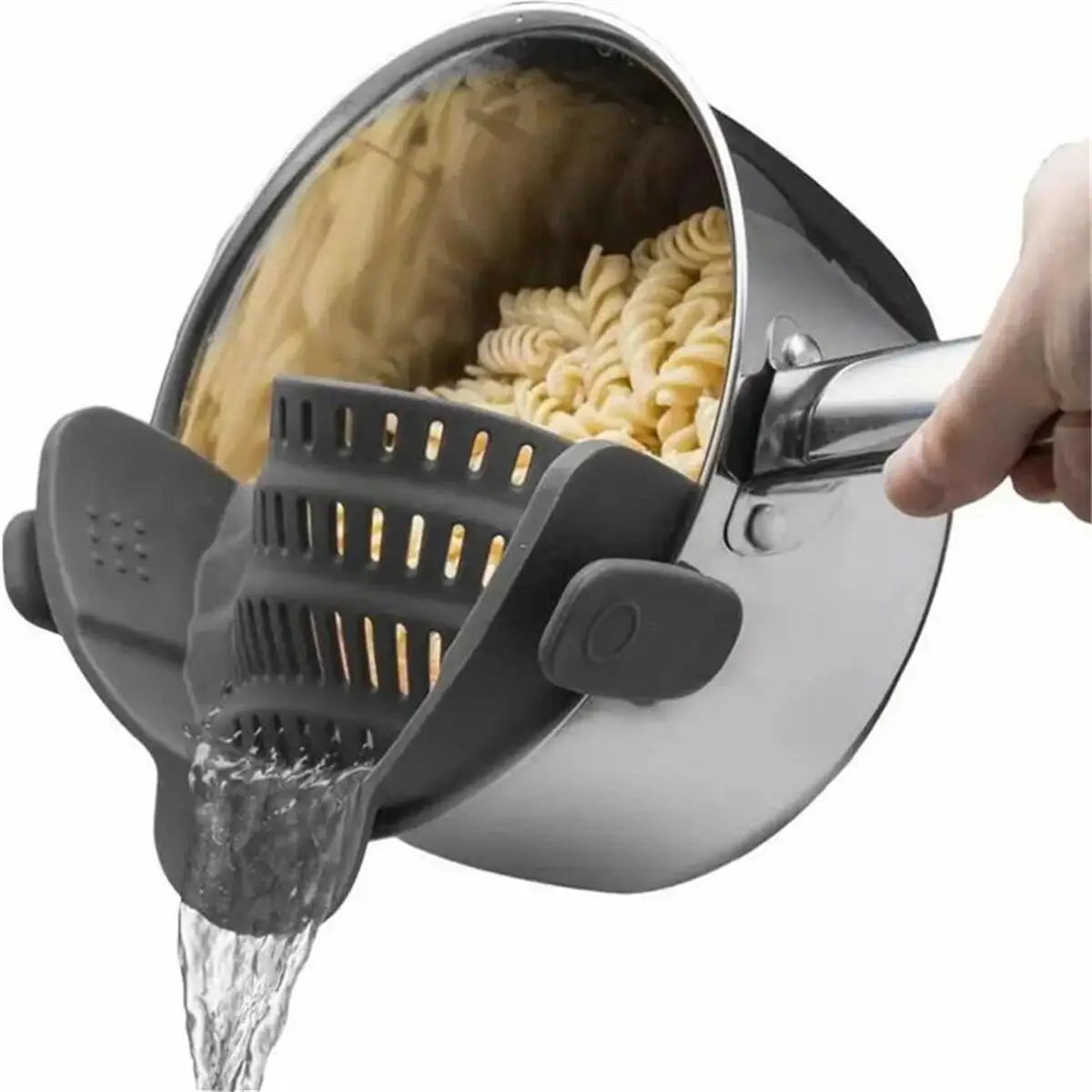 Adjustable Clip-On Pot Strainer - Perfect for Pots, Pans, and Bowls!